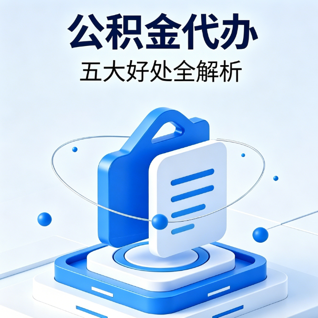 黄山公积金代办到底值不值？这5大好处让你少走弯路